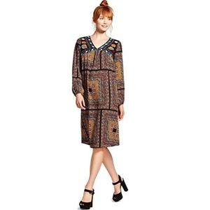 Boho Embroidered Dress